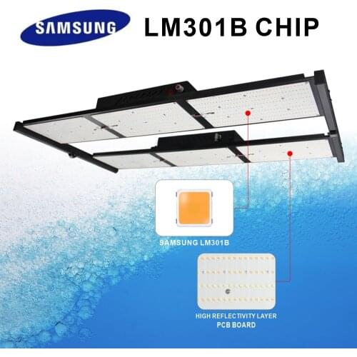 Factory direct sales With UV / IR with Meanwell Driver 640W Full Spectrum 180 Degree Foldable LED Grow Light Bar