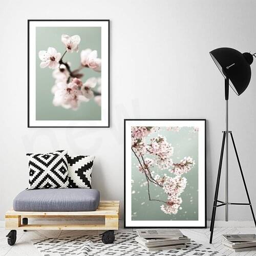 Modern Cherry Blossom Poster Print Art Quotes What is Done in Love Canvas Painting Wall Art Pictures For Livingroom Nordic Decor