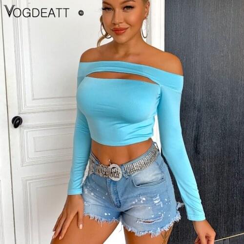 VOGDEATT Women's Cropped T-shirts