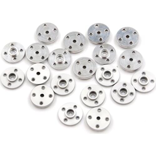 10x Aluminum Metal 25T Servo Arm Round type Disc Matal Horns For Towrer Pro MG995 MG996 Futaba ACE Robot
