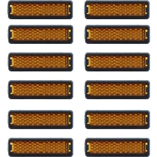 12Pcs Bicycle Pedal Reflective Elements,Night Ride,Universal Pedal Accessories,Reflective Bicycle Accessories