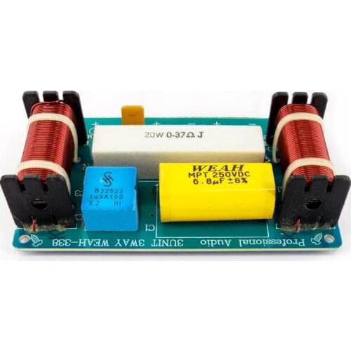 WEAH-338 3 Way 120W Speaker Audio Frequency Divider Loudspeaker Crossover Filter