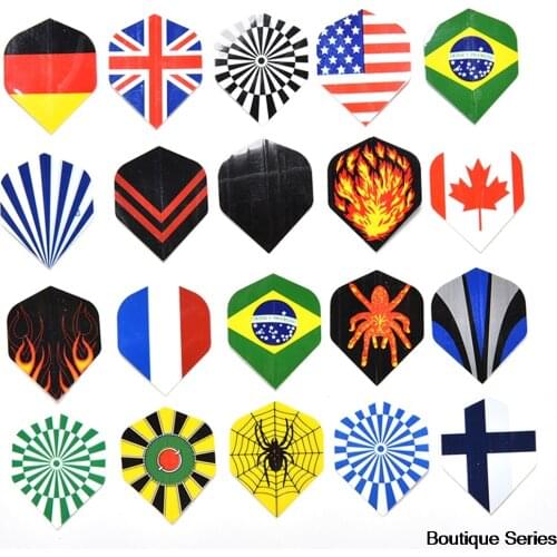60 pcs Dart Flights 20 Sets Mixed Type Colored Darts Flight Standard Shape