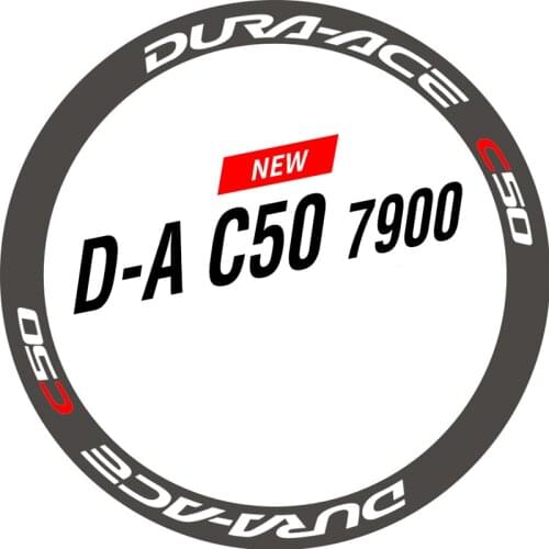 700C 50mm rim sticker Road bicycle stickers cycle road wheels decal for DA C50 7900