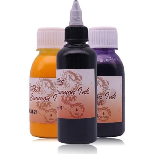 Free Shipping 3 Bottle Temporary Airbrush Tattoo Makeup Ink For Body Painting 6 Colors Can Be Choose