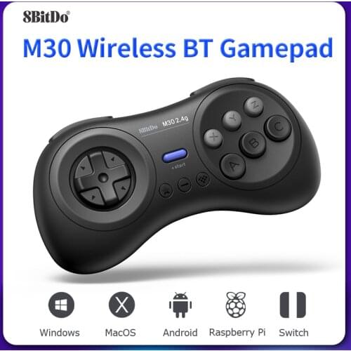 8Bitdo M30 Wireless Bluetooth Gamepad Game Controller/Joystick for Nintendo Switch MAC Steam for Sega Genesis Mega Drive Style