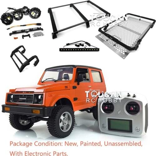 Capo 1/6 RC Remote Control Crawler Car SIXER1 Samurai FS I6S Motor Servo Roof Light Rack Outdoor Toys For Boy Gift THZH0548-SMT6