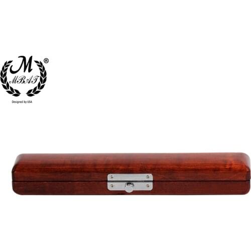M MBAT Hot Sale Concert Flute Head Case Wooden Flute Holder Box Solid Walnut Wood Instrument Accessories for Storing Flute Head