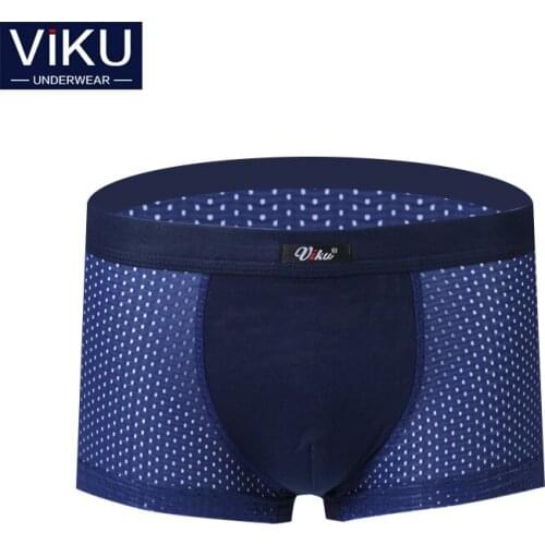 A generation of large-size mens knitted underwear with solid color mesh boxer briefs isummer increases and fattens the trousers