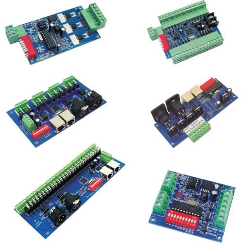 DMX512 3CH 4CH 6CH 8CH 12CH 18CH 24CH 27CH,LED Controller Constant voltage Common anode Decoder Dimmer Controller,5~24V