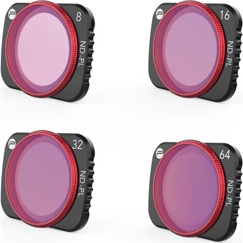 PGYTECH Lens Filters For DJI Mavic Air 2 UV CPL ND 8 16 32 64 PL Filter Filter Kit for DJI Mavic Air2 ND8 ND16 ND32 ND64
