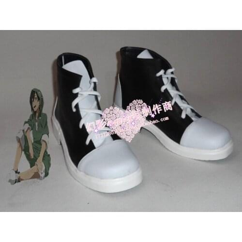 Kagerou Project Seto Black Daily Halloween Cosplay Shoes Boots H016