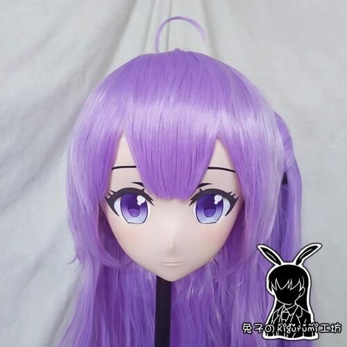 KM297)Quality Handmade Female Resin Cosplay Japanese Role Play Kigurumi Mask Crossdresser Doll Transgender Mask