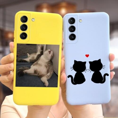 Cute Cartoon Cover For Samsung Galaxy S21 FE 5G Case SM-G990B Soft Silicone Phone Cases For Samsung S21 FE S 21FE 5G Full Bumper
