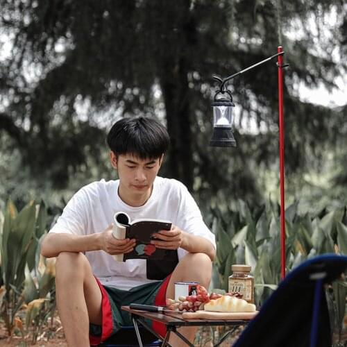 Multi-functional Hiking Hook Outdoor Aluminum Alloy Tent Pole Lamp Holder Hook Camping Hunting Lantern Hanger