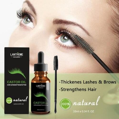 Eyelash Growth Treatments Natural Castor Oil Eyelash Enhancer Growth Serum Eyelash Growth Essential Oil Eyebrow Eyelash TSLM1
