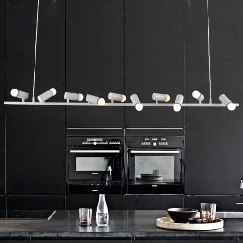 Nordic Modern Wrought Iron Pendant Lamp Black/White Six/Ten Birds Suspension Luminaire LED E27 for decor Hanging Light Fixtures