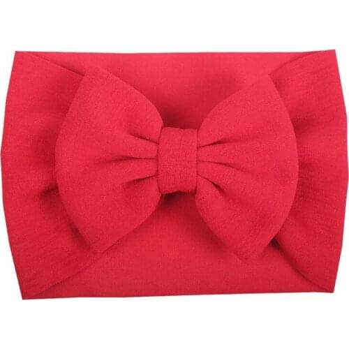 New 16 Color Childrens Hairband Baby Hair Accessories Bow Wide Headband Children Holiday Party Decoration Customization