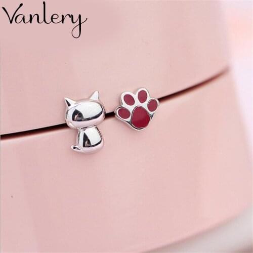 New Arrivals Korean Style Red Cat Earrings For Women Lady Bridal Earrings Girls Gifts Pendientes Brincos 2021