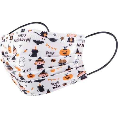 10pcAdult Sexy Disposable Adult Mouth Masks Fabric Halloween Cosplay Unisex 3 Layer Face Masks Of Leopard Printing Face Cover