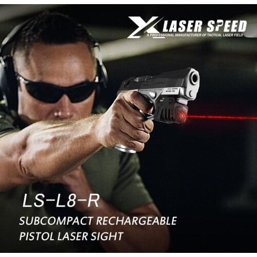 Subcompact Tactical Laser Pointer Pistol Aiming Laser Sight for Glock Springfield S&W Handgun
