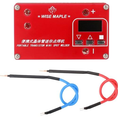 Portable Transistor Mini Lithium Battery Spot Welding Machine 3 Working Modes Adjustable Suitable for 0.1-0.12mm Nickel Sheet