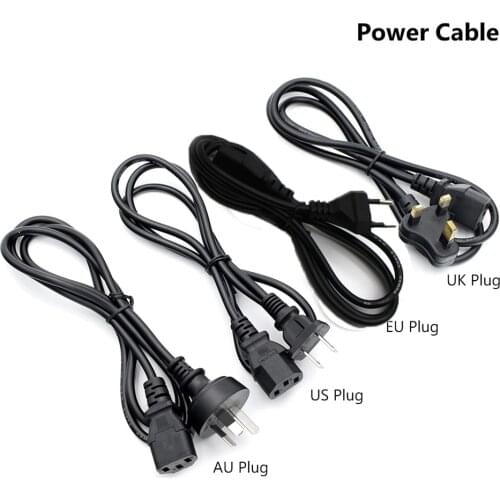 Durable [3-Prong AU/UK] ,[2-Prong EU/US] 4Standards AC Power Supply Adapter Cord Cable Lead Charging Line Wires For PC Laptop
