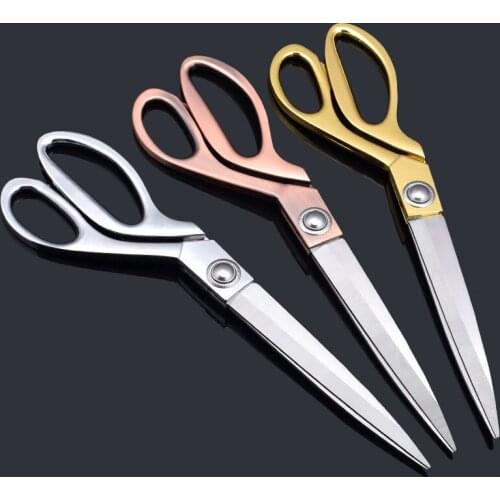 Professional Tailor/Sewing Scissors Stainless Steel Scissors Fabric/Cutting Scissors Golden Sharp Scissor Needlework Scissor