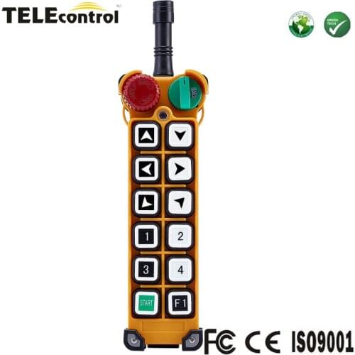 Telecontrol Telecrane compatible 12 channel single speed keys F24-12S remote control station transmitter controller