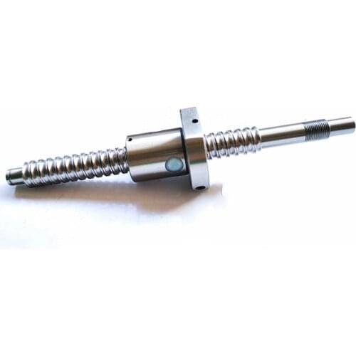 SFU1605 1150mm C7 ball screw with single ball nut BK/BF12 end machined