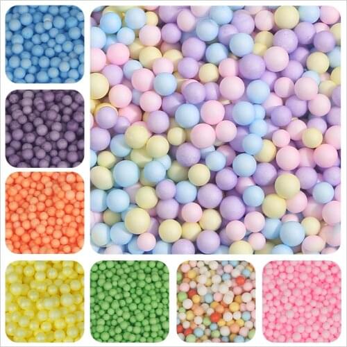 1Pack Styrofoam Filler Balls Bottle DIY Snow Mud Particles Accessories Slime Balls Small Tiny 2-4mm Foam Beads For Foam