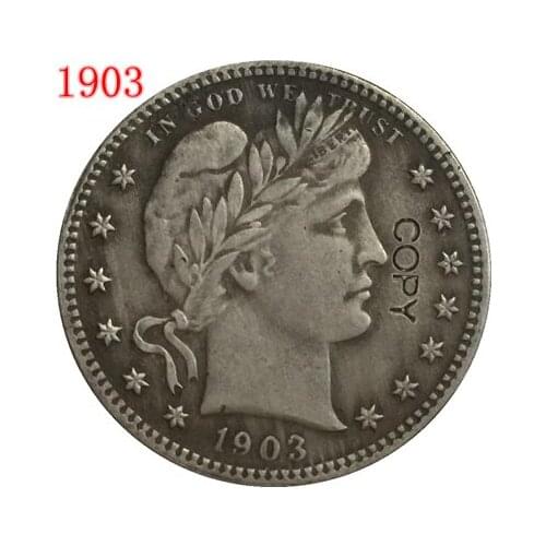USA 1903 P,O,S BARBER OR LIBERTY HEAD QUARTER DOLLARS COPY COINS