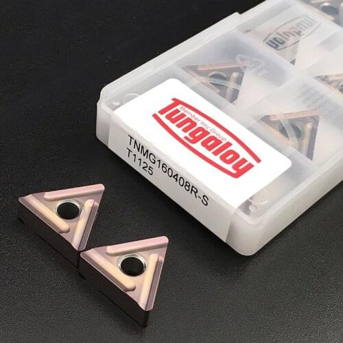 10pcs TNMG160408 R S T1125 Carbide Inserts External Turning Tool High Quality TNMG 160408 CNC Lathe Tools For Stainless Steel