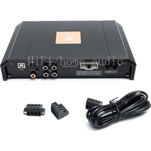 VIVALDI V408 vehicle dsp power amplifier integrated machine, fiber/coaxial input 8-channel output, with power amplifier