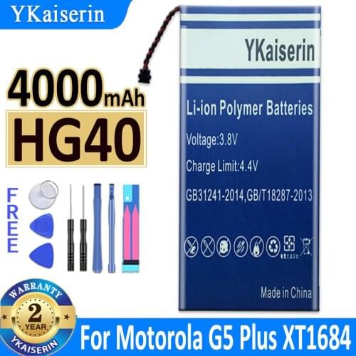 YKaiserin Motorola Moto G5 Batteries China
