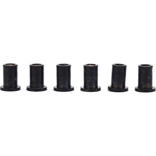 Blind Fastener Rivet Black Rubber M4 Well Nuts Kayak Accessories Fishing Kayak Accessories Jack Nuts Windscreen Wellnuts 6pcs
