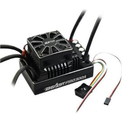 ZTW 1:5 Beast PRO SL 300A 6V/7.4V adjustable 8A BEC Brushless ESC waterproof all aluminium heat sinking for truck and light car