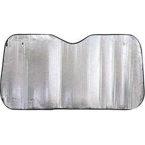 1pc 140*70cm Thickened Double-sided Bubble Aluminum Foil Front Car Sunshade Cover Windshield UV Ray Protector Sunshades
