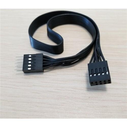 10pcs/lot Motherboard Mainboard 9Pin USB 2.0 Male to Female Extension Dupont Data Cable Cord Wire Line 30cm for PC DIY