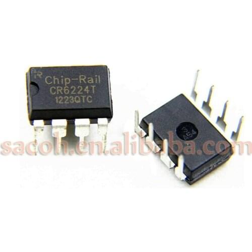 10PCS/lot New Original CR6224T CR6224 or PR6224T PR6224 DIP-8 Power Adapter Driver