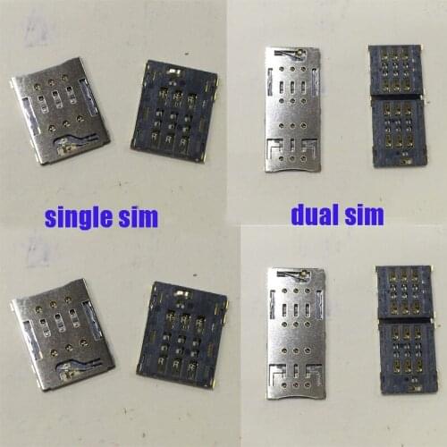 100pcs/lot, Original new single or Dual SIM card reader connector for SONY Xperia C5 Ultra E5563 E5553 E5506 socket module