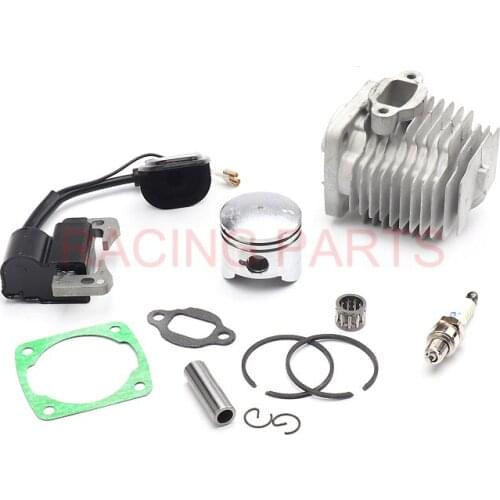 44mm Cylinder L7T Spark Plug Ignition Coil Piston Kit for engine Mini Moto 49cc ATV and Pocket Bike