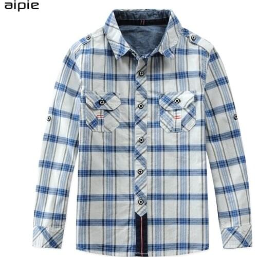 Aipie Long Sleeve Shirts For Boys