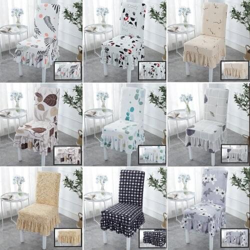 Customation Accept Solid Color Pastoral Europe Modern Dining Chair Cover for Chairs Kitchen Banquet Chair Cover housse de chaise