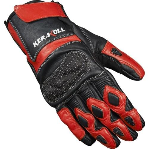 Genuine Leather Motorcycle Gloves Long Wrist Men Racing Motocross Long Travel Glove Duhan Kerakoll soft Cowhide Glove 9032 M-2XL