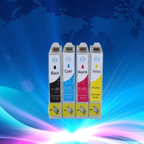 INK WAY T1281 - T1284 Combo Set Multipack Ink Fits for Stylus SX125 SX130 etc., Not original but new ones