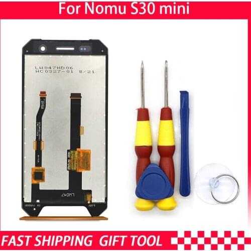 New original Touch Screen LCD Display LCD Screen For Nomu S30 mini Replacement Parts + Disassemble Tool+3M