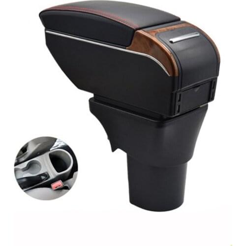 Arm Rest For Hyundai accent Armrest Box Center console central Store content box with cup holder USB interface