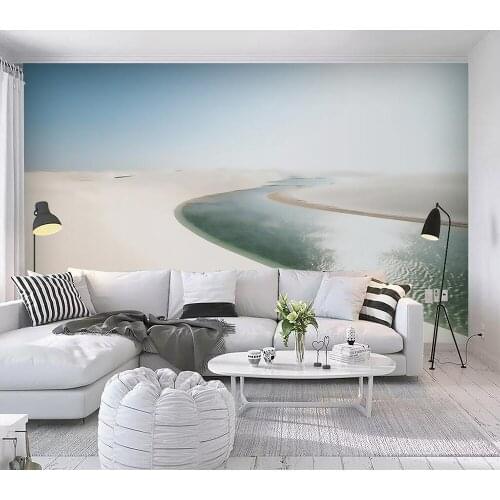 Custom wallpaper Desert river view bedroom living room background wall