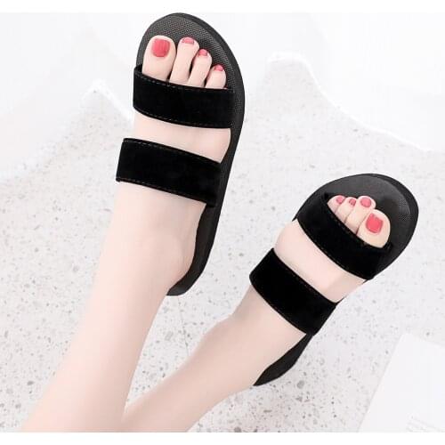 Women Summer Slippers Breathable Beach Shoes Indoor Casual Sandals Home Flip-Flops Retro Flat Shoes 2020 Sandalias Mujer
